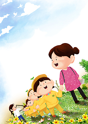 전신 PSD 구름 여자 어린이교육 남자 꽃 행복 어린이 일러스트 소녀 소년 초원 여러명 성인 소풍 손잡기 교사 봄 유치원 육아 즐거움 돌봄 줄서기 보육교사 카피스페이스 국내일러스트 자연요소 식물 직업 계절 교육 감정 다수 모션 사람 야외활동 공백 파일형식