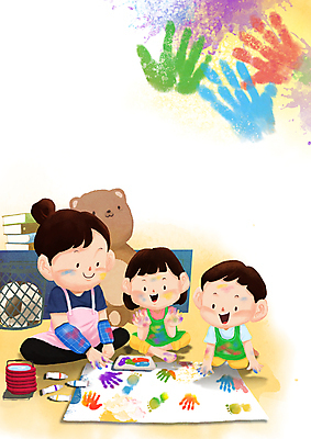 전신 PSD 여자 어린이교육 남자 행복 어린이 일러스트 축구공 놀이 미술 웃음 소녀 소년 성인 세명 교사 앞치마 물감 유치원 육아 즐거움 미술교육 돌봄 물감놀이 손자국 보육교사 카피스페이스 국내일러스트 직업 교육 감정 공 축구용품 자국 모션 문화예술 표정 사람 공백 미술도구 색칠 파일형식