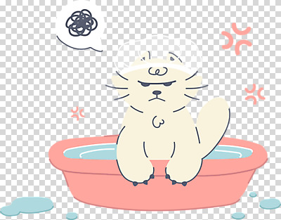 편집 편집이미지 한마리 말풍선 누끼 사람없음 물 반려동물 고양이 목욕 분노 짜증 찡그림 대야 PNG 돌봄 샤워캡 씻겨주기 편집소스 반려묘 자연요소 동물 1 감정 포유류 모션 표정 청결 파일형식