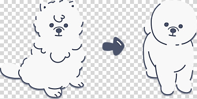 편집 편집이미지 화살표 반려견 두마리 누끼 사람없음 반려동물 흰색 강아지 PNG 애견미용 편집소스 동물 컬러 2 뷰티 개 파일형식