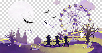 전신 나무 구름 편집 편집이미지 여자 남자 길 어린이 백그라운드 누끼 소녀 소년 세명 분장 걷기 보라색 놀이공원 할로윈 달 성 유령 비석 대관람차 박쥐 PNG 어린이만 편집소스 자연요소 식물 건축물 컬러 포유류 모션 사람 테마파크 놀이기구 파일형식