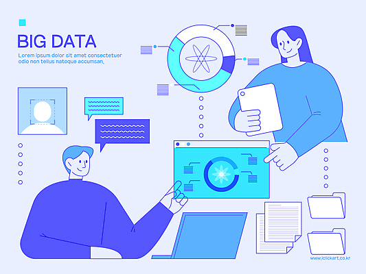 여자 남자 선 말풍선 라인일러스트 일러스트 비즈니스 그래프 사람모양 정보기술 미소 들기 상반신 성인 두명 파란색 노트북 태블릿 가리킴 메시지 분석 문서 폴더 인터넷창 개인정보 성인만 빅데이터 국내일러스트 AI파일 모양 컬러 컨셉 인터넷 모션 기술 표정 사람 손짓 전자제품 스마트기기 정보 파일 파일형식 벡터 4차산업