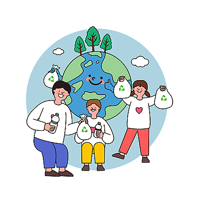 전신 여자 남자 지구 어린이 일러스트 들기 앉기 소녀 소년 성인 세명 자연보호 따봉 웅크림 쓰레기봉투 쓰레기줍기 제로웨이스트 그린슈머 플로깅 국내일러스트 AI파일 모션 자연 봉투 사람 그린캠페인 최고 보호 사회이슈 파일형식 벡터 줍기