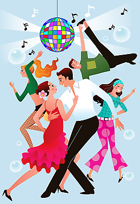 전신 여자 남자 일러스트 함께함 여러명 성인 모임 물방울 춤 그룹 즐거움 비보이 미러볼 커플댄스 댄스파티 동호회 성인만 국내일러스트 AI파일 감정 다수 컨셉 문화예술 사람 장식 파티 파일형식 벡터