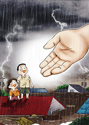 전신 PSD 손 여자 남자 중년 일러스트 하늘 지붕 주택 웃음 두명 신체부위 희망 도움 풀 구출 울음 번개 홍수 자연재해 손내밀기 전봇대 중년부부 태풍 중년만 주저앉기 국내일러스트 식물 부부 공공시설 감정 컨셉 날씨 표정 사람 앉기 손짓 성인 건물 재해 성인만 파일형식