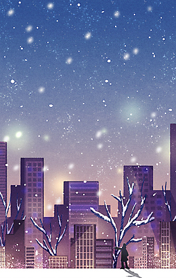 전신 PSD 나무 실루엣 백그라운드 겨울 일러스트 밤하늘 하늘 한명 사람 빌딩 건물 노을 눈 도시 눈송이 야간 감성 연말 첫눈 함박눈 눈내림 눈덮임 국내일러스트 자연요소 식물 1 건축물 계절 컨셉 날씨 눈_날씨 촬영기법 파일형식