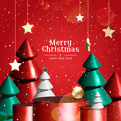 나무 별 크리스마스 일러스트 사람없음 빨간색 반짝임 눈 원기둥 단상 빛망울 별장식 오너먼트 국내일러스트 AI파일 자연요소 식물 기념일 컬러 크리스마스장식 모션 날씨 장식 빛 원형 파일형식 벡터