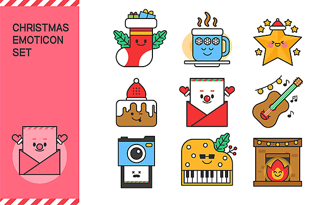 별 크리스마스 일러스트 크리스마스카드 사람없음 세트 케이크 머그컵 기타 피아노 편지 벽난로 폴라로이드 폴라로이드사진 이모티콘 산타모양 산타양말 알전구 국내일러스트 AI파일 자연요소 모양 기념일 전구 현악기 디저트 카드_감사 컵 산타클로스 카메라 건반악기 파일형식 벡터