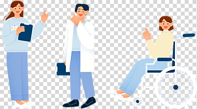 전신 편집 편집이미지 여자 남자 서기 들기 누끼 앉기 성인 세명 환자 간호사 의료진 의사 가리킴 휠체어 PNG 의료비 성인만 연말정산 소득공제 편집소스 직업 의학 모션 사람 손짓 경제 파일형식 비용