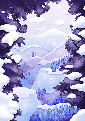 PSD 나무 겨울 일러스트 나뭇잎 사람없음 눈 쌓인눈 겨울풍경 설산 눈덮임 겨울배경 국내일러스트 자연요소 식물 계절 백그라운드 컨셉 잎 날씨 산 풍경 파일형식