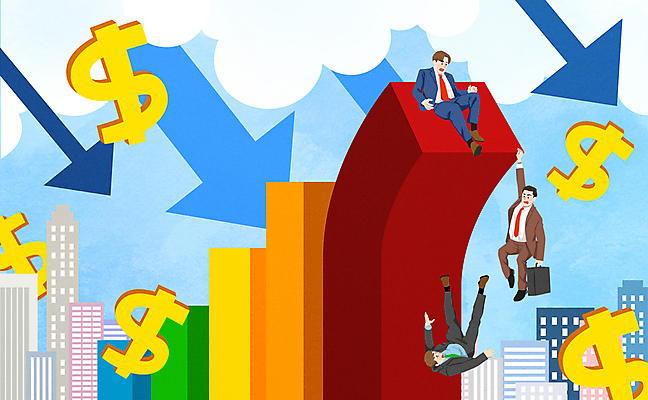 전신 PSD 구름 남자 화살표 일러스트 매달리기 성인 건물 세명 달러 잡기 비즈니스맨 떨어짐 하락 막대그래프 환율 금리 경제불황 성인남자만 고금리 국내일러스트 자연요소 건축물 컨셉 돈 비즈니스 모션 그래프 사람 금융 경제 직장인 불황 남자만 성인만 파일형식