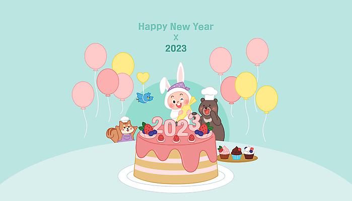 남자 어린이 일러스트 곰 딸기 새해 요리사모자 한명 들기 소년 장식 파티 케이크 앞치마 만세 하트 토끼 컵케이크 블루베리 다람쥐 제빵 해피뉴이어 풍선 민트색 토끼옷 파랑새 소년한명만 2023년 계묘년 국내일러스트 AI파일 모양 동물 모자_잡화 1 옷 컬러 과일 포유류 모션 조류 디저트 사람 이벤트 반려동물 제과제빵 요리사 새해인사 설치류 연도 남자한명만 소년만 파일형식 벡터