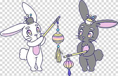 편집 편집이미지 한국전통 디자인 응시 명절 두마리 새해 들기 누끼 사람없음 등불 토끼 토끼캐릭터 족두리 PNG 흰토끼 편집소스 키치 흑토끼 전통 시선 기념일 동물캐릭터 컨셉 2 포유류 모션 조명 전통소품 한국 반려동물 파일형식