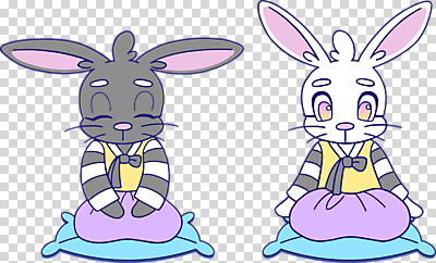 편집 편집이미지 한국전통 디자인 명절 두마리 새해 방석 누끼 사람없음 토끼 절 한복 토끼캐릭터 세배 PNG 흰토끼 편집소스 키치 흑토끼 전통 기념일 동물캐릭터 컨셉 2 포유류 한국 반려동물 인사 절_인사 전통의상 파일형식