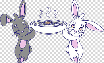 편집 편집이미지 디자인 명절 두마리 새해 미소 들기 누끼 사람없음 전통음식 토끼캐릭터 떡국 명절음식 PNG 새해음식 흰토끼 편집소스 키치 흑토끼 전통 기념일 한식 음식 동물캐릭터 컨셉 2 모션 표정 토끼 파일형식