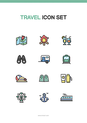 아이콘 여행 지도 사람없음 망원경 기차 칵테일 전철 모닥불 비치볼 선크림 오리발 밀짚모자 대관람차 캠핑카 닻 캠핑트레일러 2D아이콘 AI파일 모자_잡화 육상교통 공 자동차 불 대중교통 바캉스용품 주류 화장품 캠핑 놀이기구 트레일러 파일형식 벡터