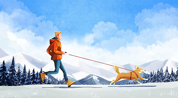 전신 PSD 구름 한마리 남자 반려견 겨울 일러스트 하늘 함께함 한명 성인 반려동물 달리기 산책 강아지 즐거움 겨울옷 목줄 성인남자한명만 겨울풍경 설산 국내일러스트 자연요소 동물 1 옷 계절 감정 컨셉 모션 휴식 산 사람 풍경 개 남자한명만 성인남자만 파일형식 반려용품