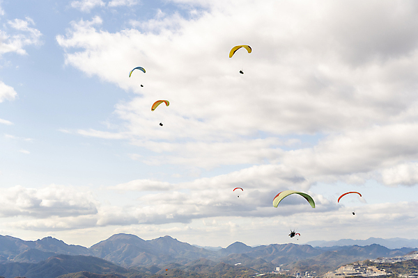 포토 JPG 주간 전신 구름 남자 하늘 여러명 20대 성인 야외 뒷모습 레포츠 맑음 한국인 비행 익스트림스포츠 패러글라이딩 단양 국내포토 자연요소 스포츠 뷰포인트 다수 레저 날씨 사람 동양인 청년 충청북도 파일형식