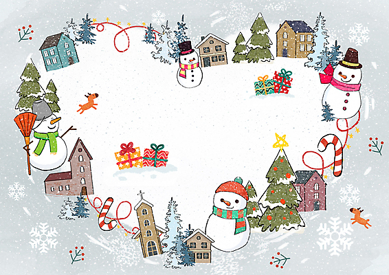 PSD 나무 크리스마스 겨울 일러스트 눈사람 사슴 주택 프레임 사람없음 선물상자 크리스마스트리 마을 회색 하트 눈 프레임일러스트 하트프레임 크리스마스배경 겨울배경 국내일러스트 자연요소 모양 식물 계절 기념일 컬러 백그라운드 포유류 날씨 선물 건물 상자 파일형식