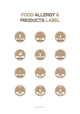 아이콘 음식 나뭇잎 육류 경고 사람없음 갈색 라벨 새싹 게 풀잎 느낌표 상품 밀 머스터드 유기농 밀가루 성분 내추럴 알레르기 자연산 화학물질 비건 GMO 트랜스지방 2D아이콘 AI파일 식물 기호 웰빙 컬러 잎 식재료 자연 곡류 프레임 갑각류 풀_식물 소스_음식 화학 질병 가루 유전자변형 채식주의자 파일형식 벡터