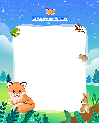 PSD 나무 구름 한마리 열매 별 일러스트 하늘 프레임 개구리 사람없음 파란색 토끼 풀잎 쥐 여우 민들레홀씨 멸종위기동물 프레임일러스트 국내일러스트 멸종위기종 자연요소 식물 동물 1 컬러 잎 포유류 양서류 반려동물 풀_식물 설치류 민들레 파일형식