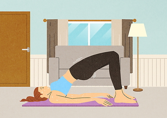 전신 PSD 여자 일러스트 요가 창문 조명 한명 성인 치료 운동복 소파 운동 문 요가자세 매트 커튼 허리 예방 체조 치질 성인여자한명만 국내일러스트 1 웰빙 옷 포즈 의자 의학 건강 사람 신체부위 질병 여자한명만 성인여자만 파일형식