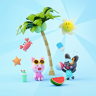 PSD 편집 편집이미지 수영복 음료 하늘색 물놀이 아이스크림 수박 들기 사람없음 여름 선글라스 야자수 햇빛 태양 3D소스 3D 손들기 꽃게 토끼 비치볼 물안경 디지털합성 토끼캐릭터 7월 편집소스 흑토끼 계묘년 편집3D 자연요소 나무 옷 계절 안경 동물캐릭터 과일 공 포유류 모션 놀이 디저트 바캉스용품 파란색 반려동물 게 날짜 수영용품 파일형식 2023년