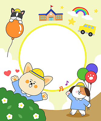 꽃 반려견 무지개 일러스트 학교 프레임 세마리 사람없음 반려동물 노란색 걷기 유치원 풀 개 강아지 스쿨버스 유치원복 풍선 원형프레임 풍선잡기 프레임일러스트 애견유치원 나오기 국내일러스트 AI파일 자연요소 식물 동물 옷 교육 컬러 포유류 모션 버스 3 잡기 원형 파일형식 벡터