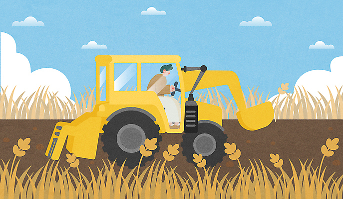 전신 구름 남자 농업 일러스트 하늘 한명 성인 농사 운전 수확 벼 농촌 승차 귀농 트랙터 벼농사 성인남자한명만 청년농부 국내일러스트 AI파일 자연요소 1 산업 모션 곡류 사람 시골 농부 농기계 특수차량 남자한명만 성인남자만 파일형식 벡터