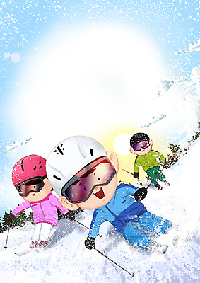 전신 PSD 여자 남자 어린이 겨울 일러스트 스키 겨울스포츠 스키장 고글 소녀 소년 세명 파란색 친구 눈 안전모 즐거움 스키복 어린이만 스키타기 국내일러스트 자연요소 옷 계절 감정 스포츠 컬러 관계 날씨 사람 헬멧 안전장비 파일형식