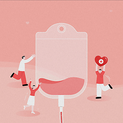 전신 여자 남자 분홍색 서기 들기 성인 세명 하트 봉사 혈액 헌혈 동영상 기부 혈액주머니 성인만 채우기 모션그래픽 MP4 MOV 모양 캠페인 컬러 모션 사람 도움 파일형식