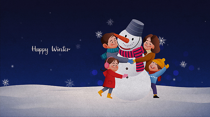 전신 손글씨 여자 남자 어린이 크리스마스 겨울 가족 안기 눈사람 소녀 소년 여러명 상반신 성인 화목 동영상 쌓인눈 눈덮임 모션그래픽 MP4 MOV 계절 기념일 다수 컨셉 관계 모션 사람 파일형식