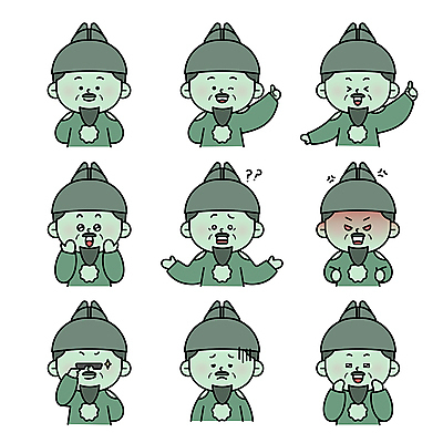 남자 감정 중년 일러스트 팔벌리기 수염 윙크 미소 여러명 상반신 세트 선글라스 분노 최고 자신감 좌절 한복 조선시대 즐거움 호기심 신기함 뒷짐 따봉 이모티콘 의문 멋쟁이 세종대왕 시무룩 중년남자만 월간캐릭터 일러캐릭터 AI파일 캐릭터 한국전통 안경 다수 컨셉 모션 표정 사람 성인 역사 전통의상 왕 남자만 중년만 파일형식 벡터