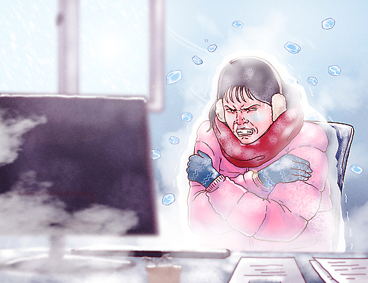 PSD 여자 겨울 일러스트 창문 날씨 표정 한명 상반신 성인 사무실 모니터 얼음 목도리 고통 추위 직장인 찡그림 책상 귀마개 괴로움 문서 패딩 감싸기 콧물 눈내림 성인여자한명만 한파주의보 국내일러스트 자연요소 직업 1 잡화 계절 감정 가구 비즈니스 모션 눈_날씨 사람 컴퓨터 점퍼 자연재해 생리현상 여자한명만 성인여자만 파일형식