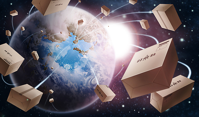 PSD 별 지구 일러스트 사람없음 빛 쇼핑 우주 행성 운송업 상품 배송 택배 주문 택배상자 해외배송 국내일러스트 자연요소 산업 상자 파일형식
