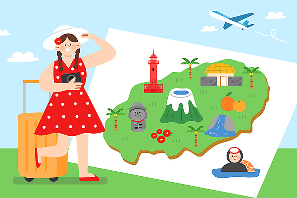 전신 여자 여행 지도 일러스트 귤 비행기 등대 돌담 들기 상반신 성인 두명 관광지 야자수 제주도 카메라 캐리어 폭포 돌하르방 동백 한라봉 해녀 한라산 제주도여행 성인여자만 제주가옥 국내일러스트 AI파일 나무 직업 꽃 고건축 과일 항공교통 모션 자연 산 대중교통 한국 사람 전자제품 담장 여행가방 돌_바위 여자만 성인만 파일형식 벡터