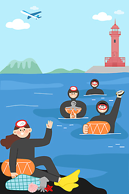 전신 구름 여자 남자 바다 일러스트 조개 불가사리 비행기 등대 들기 여러명 상반신 성인 제주도 손들기 체험 오리발 오징어 손인사 전복 해녀 제주도여행 주꾸미 해녀도구 해녀복장 성인만 국내일러스트 AI파일 자연요소 직업 옷 여행 다수 컨셉 항공교통 모션 어패류 극피동물 대중교통 연체동물 한국 사람 수중동물 도구 인사 파일형식 벡터