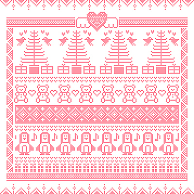 나무 분홍색 겨울 패턴 날개 음표 일러스트 조류 선물 사람없음 선물상자 크리스마스트리 곰인형 하트 삼각형 펭귄 노르딕 픽셀 국내일러스트 AI파일 모양 도형 식물 동물 기호 디자인 계절 음악 인형 컬러 크리스마스 무늬 상자 파일형식 벡터