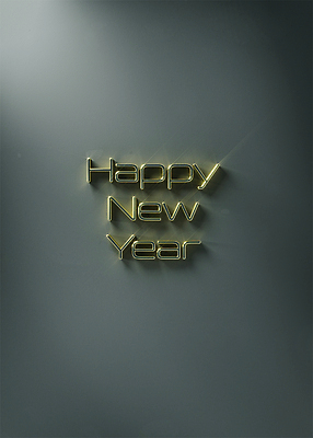 PSD 편집 편집이미지 문장 새해 타이포그라피 사람없음 3D소스 3D 회색 금색 입체 디지털합성 해피뉴이어 입체문자 편집소스 2023년 편집3D 문자 컬러 새해인사 연도 파일형식