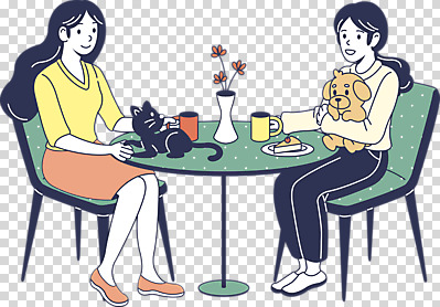 전신 편집 편집이미지 여자 꽃 화분 두마리 의자 안기 탁자 대화 누끼 앉기 성인 두명 반려동물 마주보기 케이크 물방울무늬 고양이 카페 머그컵 강아지 PNG 동물라이프 성인여자만 편집소스 펫코노미 식물 동물 라이프스타일 가구 2 무늬 포유류 모션 디저트 말하기 사람 컵 경제 상점 개 여자만 성인만 파일형식