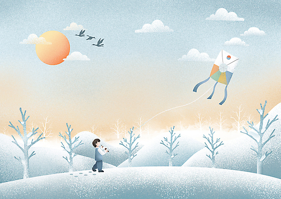 전신 PSD 나무 구름 남자 어린이 겨울 일러스트 조류 새해 한명 풍경 소년 설날 한복 발자국 연 연날리기 소년한명만 설산 눈덮임 국내일러스트 자연요소 식물 동물 1 한국전통 계절 명절 컨셉 자국 산 사람 놀이용품 전통놀이 전통의상 남자한명만 소년만 파일형식