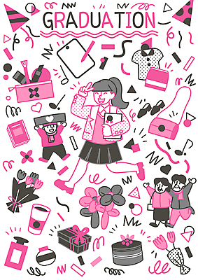 전신 여자 남자 꽃 교복 커피 구두 분홍색 꽃다발 스티커 패턴 가방 음표 일러스트 졸업 가족 청소년 고등학생 폭죽 선물 들기 여러명 성인 책 선물상자 부모 태블릿 연필 손들기 케이크 물방울무늬 화장품 회색 화장용품 축하 졸업장 향수 브이 풍선 졸업선물 파우치 국내일러스트 AI파일 식물 학생 기호 잡화 옷 교육 음료 음악 컬러 다수 신발 컨셉 무늬 관계 모션 학용품 디저트 사람 손짓 전자제품 스마트기기 상자 필기구 뷰티 미용용품 파일형식 벡터