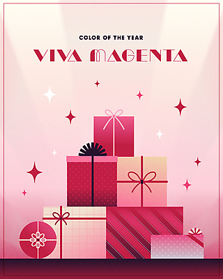 일러스트 선물 이벤트 사람없음 선물상자 반짝임 쇼핑 상자 쌓기 트렌드컬러 비바마젠타 국내일러스트 AI파일 컬러 모션 파일형식 벡터