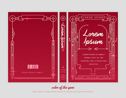 표지 선 백그라운드 북커버 일러스트 사람없음 빛 반짝임 고급 자주색 라인아트 바코드 고딕 트렌드컬러 비바마젠타 국내일러스트 AI파일 컬러 컨셉 모션 파일형식 벡터