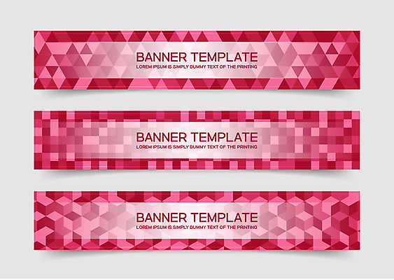 배너 가로배너 컬러 패턴 그래픽백그라운드 일러스트 사람없음 그래픽 사각형 삼각형 자주색 정사각형 기하학 배너세트 트렌드컬러 비바마젠타 국내일러스트 AI파일 도형 백그라운드 무늬 가로 세트 파일형식 벡터