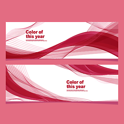 배너 가로배너 물결 백그라운드 곡선 그래픽백그라운드 일러스트 사람없음 그래픽 자주색 웨이브 겹침 기하학 물결무늬 지오메트릭 배너세트 트렌드컬러 비바마젠타 국내일러스트 AI파일 선 컬러 무늬 가로 세트 파일형식 벡터