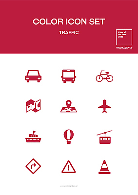 아이콘 화살표 교통 지도 자동차 버스 비행기 사람없음 자전거 열기구 위험 자주색 도로표지판 위치 케이블카 우회전 칼라콘 선박 트렌드컬러 비바마젠타 2D아이콘 AI파일 도로 육상교통 컬러 컨셉 수상교통 항공교통 대중교통 바이크 운전 표지판 안전장비 파일형식 벡터