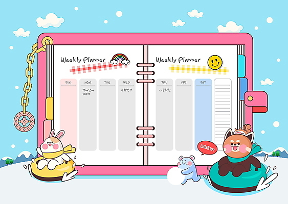 템플릿 동물캐릭터 스티커 겨울 여러마리 사람없음 다이어리 토끼 일주일 계획 계획표 승차 다람쥐 썰매 하마 썰매타기 겨울방학 레서판다 생활계획표 플래너 다꾸 이미지템플릿 AI파일 동물 캐릭터 계절 다수 컨셉 포유류 모션 방학 반려동물 사무용품 전통놀이 설치류 신조어 약어 파일형식 벡터