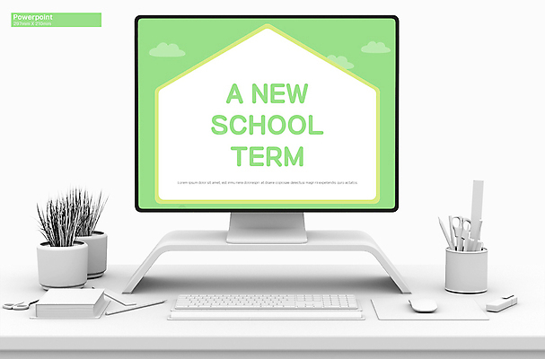 구름 템플릿 교육 비즈니스 학교 그래프 사람없음 연두색 세트 PPT 프레젠테이션 문서템플릿 신학기 애니형PPT 9P 이미지템플릿 자연요소 초록색 파일형식