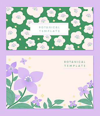 백그라운드 잎 꽃무늬 일러스트 명함 사람없음 초록색 제비꽃 감성 꽃프레임 보테니컬아트 국내일러스트 AI파일 카드프레임 식물 꽃 컬러 컨셉 무늬 프레임 파일형식 벡터